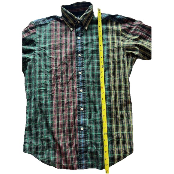 Retro vtg y2k‎ Polo Ralph Lauren classic fit men's button plaid  oxford colorful - Picture 10 of 11